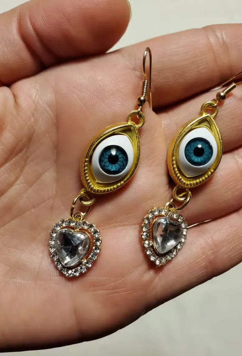 "I See You" Blue Eye Earrings