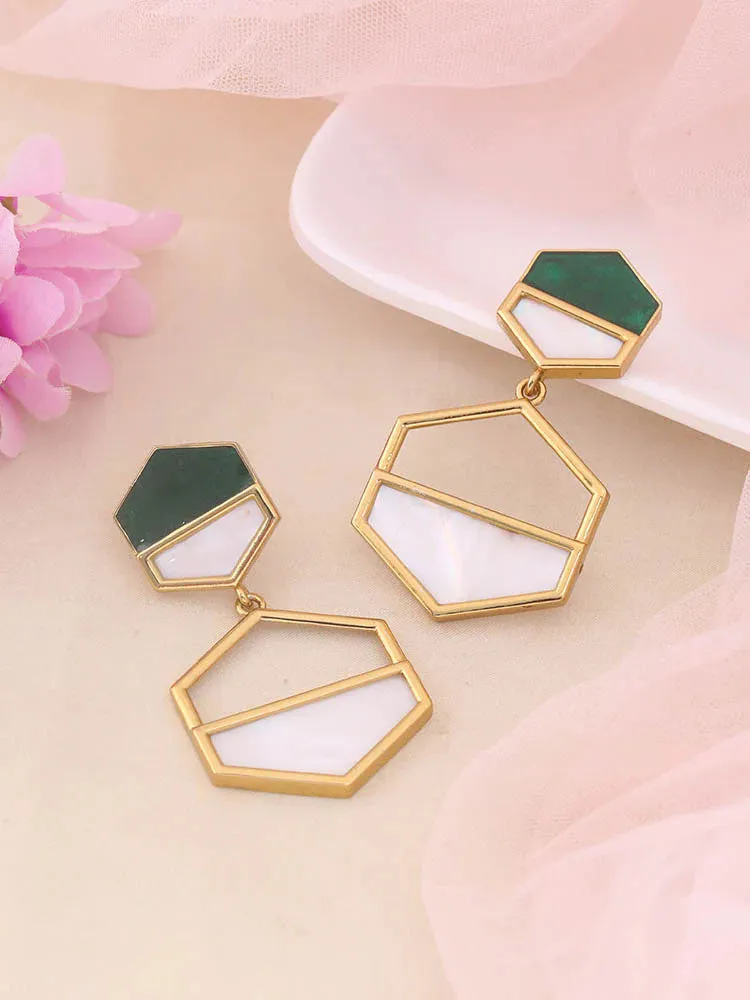 Emerald Reriti Dangler Earrings