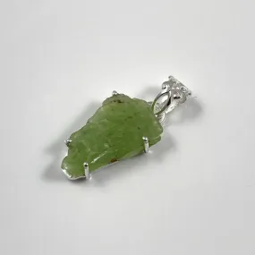 Rough Green Kyanite Pendant