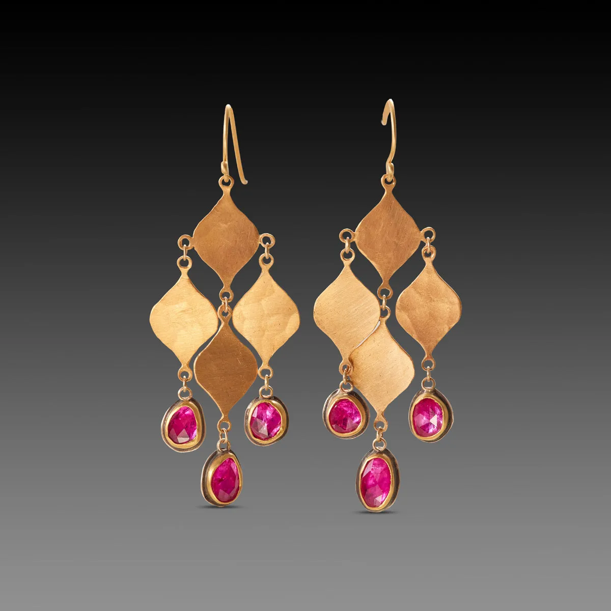 Ruby Chandelier Earrings