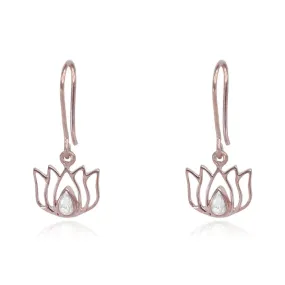 Silver 92.5 Lotus Earring