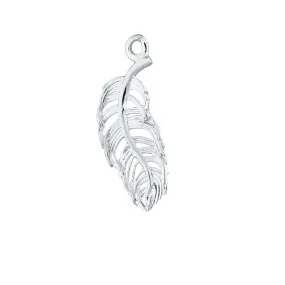 Silver Feather Single Earring Charm