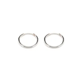 Small Hoops Silver Plated