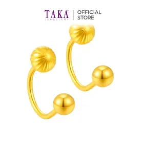 TAKA Jewellery 999 Pure Gold 5G Earrings