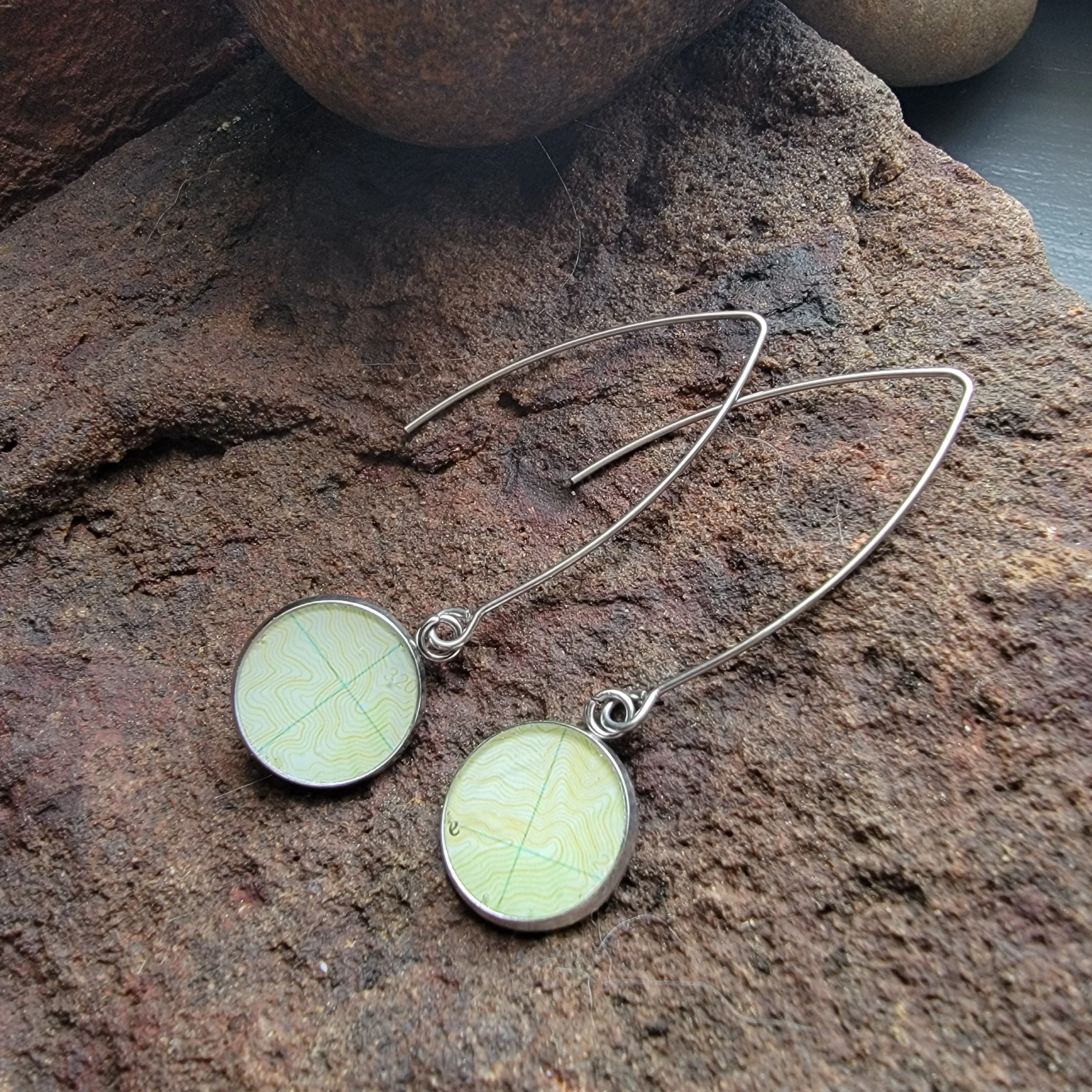 The Jamie - Our Round Map Open Dangle Earrings