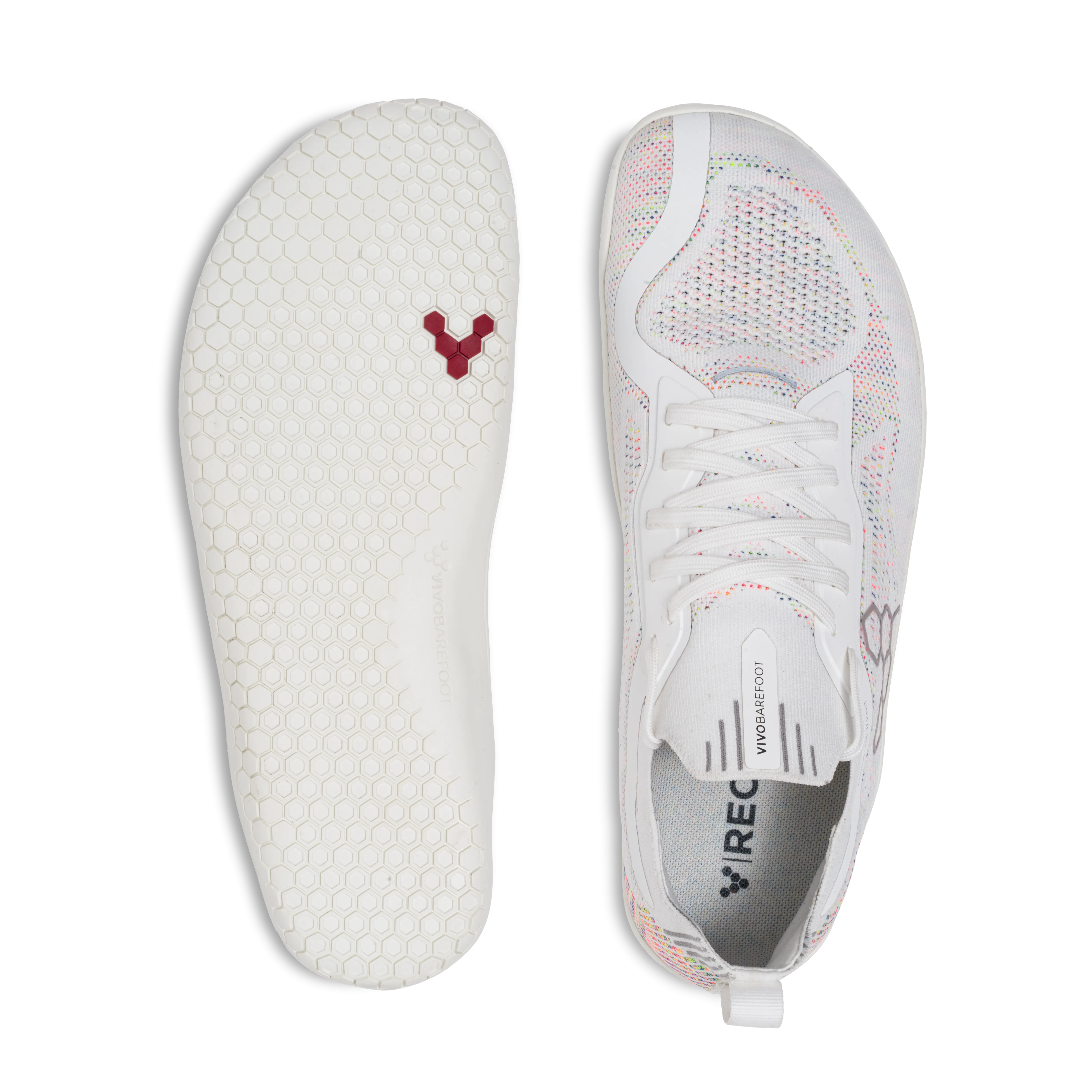 Vivobarefoot Primus Lite Knit Mens - Bright White/Iridescent